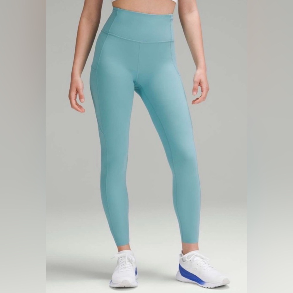 lululemon NWT athletica High-Rise Leggings in Light Teal